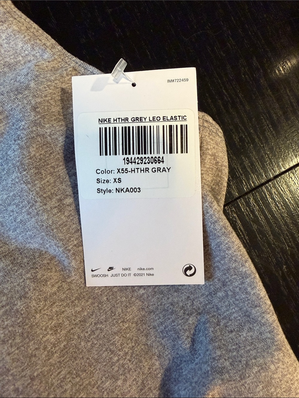 Nike youth Heather Gray performance leotard Bodysuit Gymnastics NWT - Picture 4 of 4